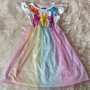 Colorful Rainbow Kids Casual Dress
